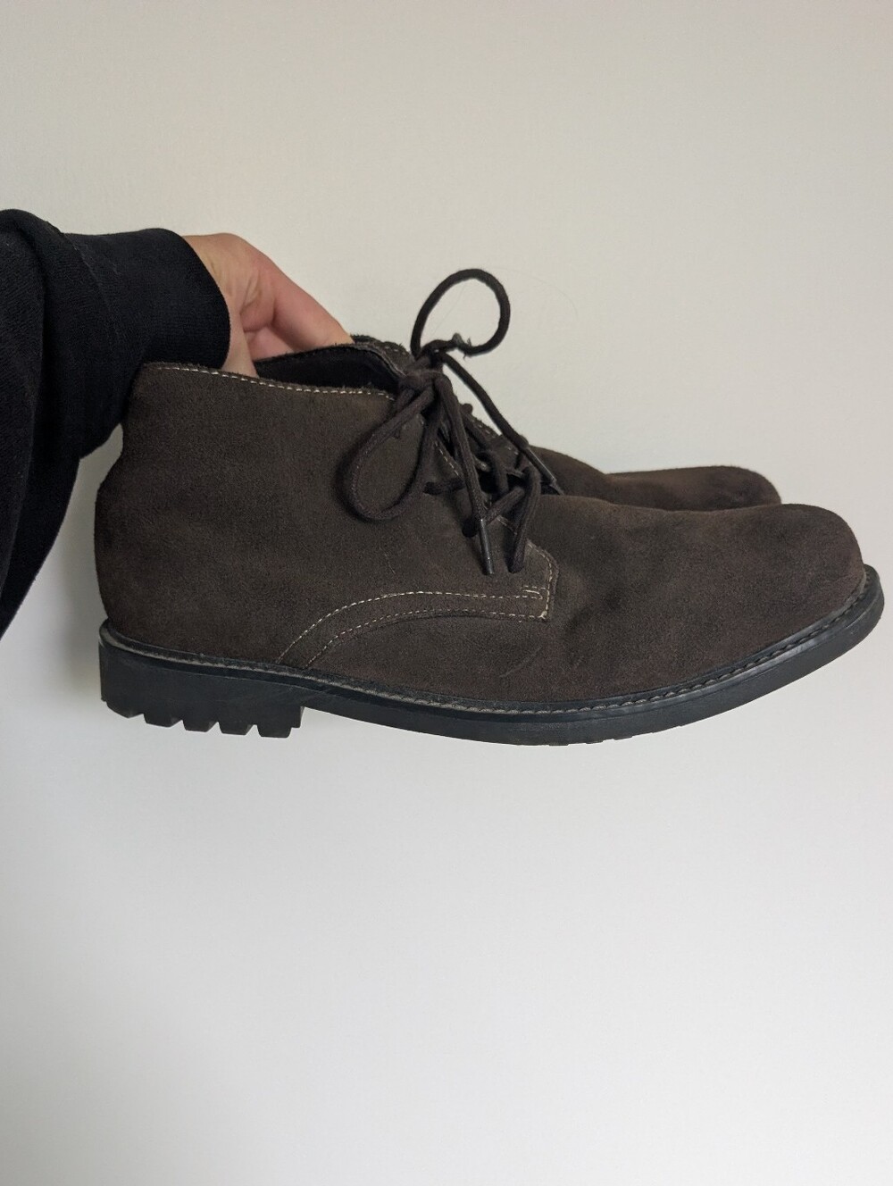 Sonoma Goods for Life Men's Dark Brown Suede Chukka Boots - Size 10